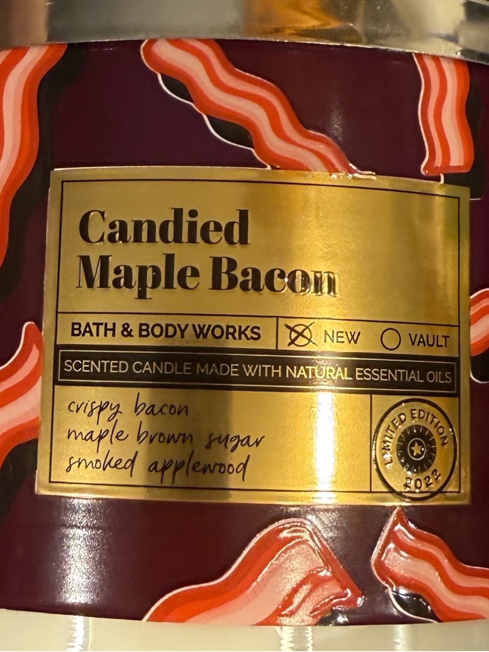 Candied Maple Bacon Candle - Picture 2 of 2